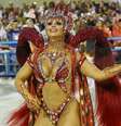 Viviane Araújo desfilou como Borboleta de Oyá.  Foto: FuturaPress