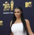 Kim Kardashian durante o MTV Movie and TV Awards, em 2018  Foto: WENN.com / Reuters