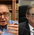 O filósofo Olavo de Carvalho e o ministro da Educação, Ricardo Vélez Rodríguez  Foto: Reprodução/Facebook Olavo de Carvalho e Ernesto Rodrigues/Estadão / Estadão Conteúdo