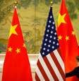 Bandeiras dos Estados Unidos e da China em Pequim
14/02/2019 Mark Schiefelbein/Pool via REUTERS  Foto: Reuters