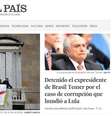 Prisão foi destaque no principal jornal da Espanha, o El País  Foto: El País/Reprodução / Estadão Conteúdo
