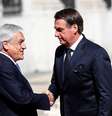 Presidente do Chile, Sebastián Piñera, e o presidente do Brasil, Jair Bolsonaro  Foto: Esteban Garay / Reuters