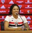 Cristiane é apresentada como novo reforço do São Paulo  Foto: Rubens Chiri / saopaulofc