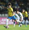 Cristiane durante jogo da Seleção Brasileira contra a Argentina  Foto: Lucas Figueiredo / CBF