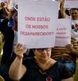 Manifestantes participam de ato contra a ditadura militar na zona sul de São Paulo  Foto:  Aloisio Mauricio / FotoArena/Estadão Conteúdo