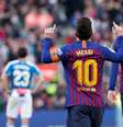 O jogador do Barcelona, Lionel Messi, celebra gol em partida em Barcelona
30/03/2019
REUTERS/Albert Gea  Foto: Reuters