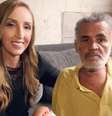 Ana Paula Abrão e seu Luiz, avô de Guilherme Taucci Monteiro: a humanização de um drama aterrorizante  Foto: Divulgação
