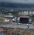 O segundo dia do festival de música Lollapalooza Brasil 2019 foi paralisado na tarde deste sábado (6) por conta do mau tempo.   Foto: Francisco Cepeda / Estadão Conteúdo