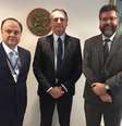 Vilalva (esq.),Bolsonaro e Ernesto Araújo   Foto: Divulgação