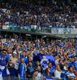 Cruzeirenses em festa: rival Atlético-MG eliminado da Libertadores  Foto: TELMO FERREIRA/FRAMEPHOTO / Estadão Conteúdo