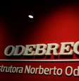 Logo da Odebrecht no prédio da companhia em São Paulo  Foto: Paulo Whitaker / Reuters