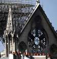 Catedral de Notre-Dame foi parcialmente destruída por incêndio  Foto: EPA / Ansa - Brasil