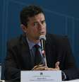 O ministro da Justiça e Segurança Pública, Sérgio Moro, participa de reunião da Secretaria Nacional de Segurança Pública (Senasp) com o Conselho Nacional de Secretários de Segurança Pública (Consesp), no Ministério da Justiça, em Brasília  Foto: Mateus Bonomi / Agif / Estadão Conteúdo