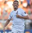 Jean Mota, do Santos, terminou o Paulistão como goleador da competição.  Foto: Ivan Storti/Divulgação / Estadão