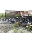 Incêndio em acampamento de imigrantes mata um na Itália  Foto: ANSA / Ansa - Brasil
