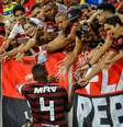 Jogo entre Flamengo e Cruzeiro, que marcou a despedida do zagueiro Juan, teve a maior público da rodada  Foto: NAYRA HALM/FOTOARENA / Estadão Conteúdo