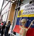 Protesto contra Nicolás Maduro em Nova York, nos EUA  Foto: EPA / Ansa - Brasil