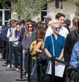Pessoas em fila de feira de empregos em Los Angeles, na Califórnia
08/03/2019
REUTERS/Monica Almeida  Foto: Reuters