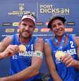 Alison e Álvaro Filho conquistam a etapa de Kuala Lumpur do Circuito Mundial de Vôlei de Praia.  Foto: Divulgação/Fivb / Estadão