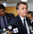Presidente da República Jair Bolsonaro fala com a imprensa ao término da reunião.  Foto: Carolina Antunes / PR
