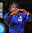 Rafaela Silva foi medalha de ouro no Grand Slam de Baku  Foto: IJF / Divulgação