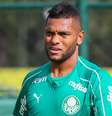 Borja, jogador do Palmeiras, durante treino realizado na Academia de Futebol do clube, na Zona Oeste da capital paulista  Foto: Jales Valquer / Framephoto / Estadão