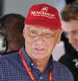 Niki Lauda durante o GP da Alemanha em 2016  Foto: Uli Deck / Reuters