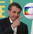 O capitão e a logomarca do canal todo-poderoso: a desavença pode chegar ao fim  Foto: Marcos Corrêa e Divulgação / Presidência da República e TV Globo