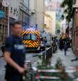 Viaturas dos bombeiros e ambulâncias perto de local onde bomba teria explodido em Lyon, na França
24/05/2019 REUTERS/Emmanuel Foudrot  Foto: Reuters