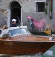 "Menino náufrago", obra de Banksy em Veneza  Foto: ANSA / Ansa - Brasil