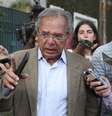 Paulo Guedes voltou a pressionar o Congresso sobre reforma da Previdência  Foto: EPA / Ansa - Brasil