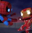 Animação com bonecos Funko Pop! da Marvel  Foto: Reprodução/ Disney XD Brasil / Estadão