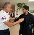 Neymar e Tite em Teresópolis  Foto: Lucas Figueiredo / CBF