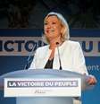 Partido de Marine Le Pen ficou à frente da sigla do presidente francês Emmanuel Macron nas eleições ao Parlamento Europeu  Foto: Charles Platiau / Reuters