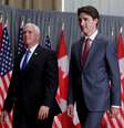 Vice-presidente dos Estados Unidos, Mike Pence, e primeiro-ministro do Canadá, Justin Trudeau, deixam entrevista coletiva em Ottawa
30/05/2019 REUTERS/Chris Wattie  Foto: Reuters