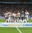Time posado do São Paulo durante a partida entre Bahia e São Paulo, válida pela Copa do Brasil 2019 na Arena Fonte Nova em Salvador (BA), nesta quarta-feira (29).   Foto: Jefferson Peixoto / Futura Press