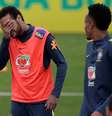 Neymar, durante treino da Seleção Brasileira na Granja Comary, em Teresópolis  Foto: Ricardo Moraes / Reuters