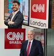 Evaristo Costa e William Waack serão apresentadores da CNN Brasil.  Foto: CNN Brasil/Divulgação / Estadão Conteúdo