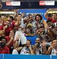 Flamengo supera Sesi Franca fora de casa e conquista mais um título do NBB.  Foto: Reprodução/Time Flamengo Twitter / Estadão