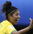 Cristiane foi eleita a melhor jogadora da partida em votação na internet (AFP)  Foto: LANCE!