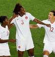 Kadeisha Buchanan comemora gol do Canadá  Foto: Eric Gaillard / Reuters