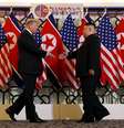 Presidente dos EUA, Donald Trump, e o líder da Coreia do Norte, Kim Jong Un, se reúnem em nova cúpula  Foto: Leah Millis / Reuters