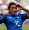 A atacante italiana Cristiana Girelli comemora segundo gol durante partida contra a Jamaica na Copa do Mundo
14/06/2019
REUTERS/Gonzalo Fuentes  Foto: Reuters