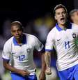 Philippe Coutinho comemora gol marcado contrab a Bolívia em partida da Copa América  Foto: Reuters
