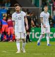 Messi lamenta gol do atacante Roger Martínez no jogo Argentina x Colômbia, realizado nesse sábado (15) na Arena Fonte Nova, na primeira rodada da Copa América  Foto: MARCELO MALAQUIAS/FRAMEPHOTO / Estadão Conteúdo