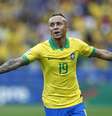 Everton Cebolinha comemora seu gol na vitória do Brasil por 5 a 0 sobre Peru  Foto: THIAGO CALIL/AGIF / Estadão Conteúdo