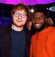 Os artistas Ed Sheeran e Khalid.  Foto: Instagram/@teddysphotos / Estadão Conteúdo