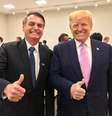 Bolsonaro e Trump posam para foto no G20 de Osaka  Foto: Divulgação / Ansa