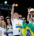 Bolsonaro durante a Marcha para Jesus  Foto: Nacho Doce / Reuters