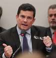 Ministro da Justiça e Segurança Pública, Sérgio Moro, responde aos questionamentos dos deputados na Comissão de Constituição e Justiça  Foto: GABRIELA BILó / Estadão